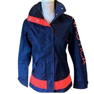 Nautica ladies windbreaker/jacket, extra small NWOT navy, and red